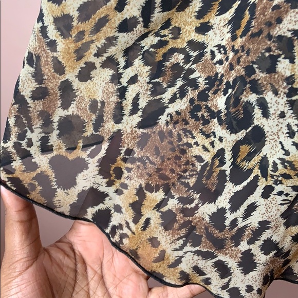 SHEER CHEETAH PRINT TOP!! - Picture 6 of 6